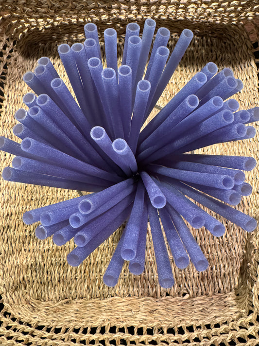 100 Blue Rice Straws